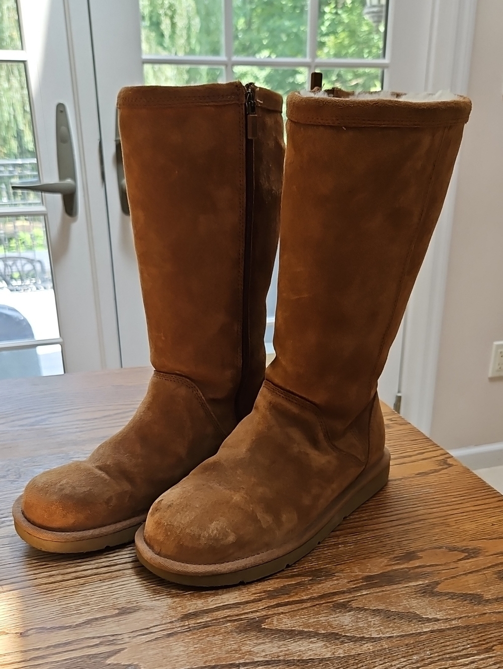 UGG Kenly Chestnut Suede Boots Size 7